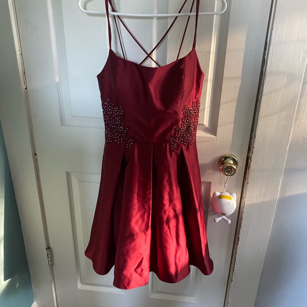 Blondie ruby red formal dress - JUNIORS 9